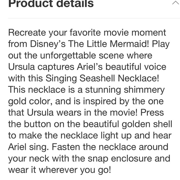 Beautiful Ariel The little Mermaid Disney Princess necklace toy - Picture 6 of 7